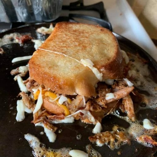 bbq pulled pork sandwich recipe pulled pork grilled cheese sandwich