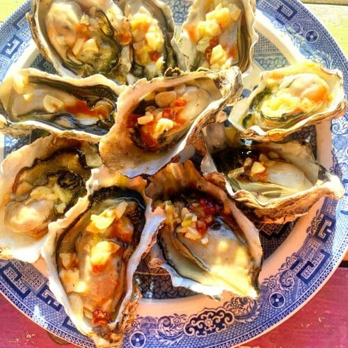 charcoal grill oysters (2)