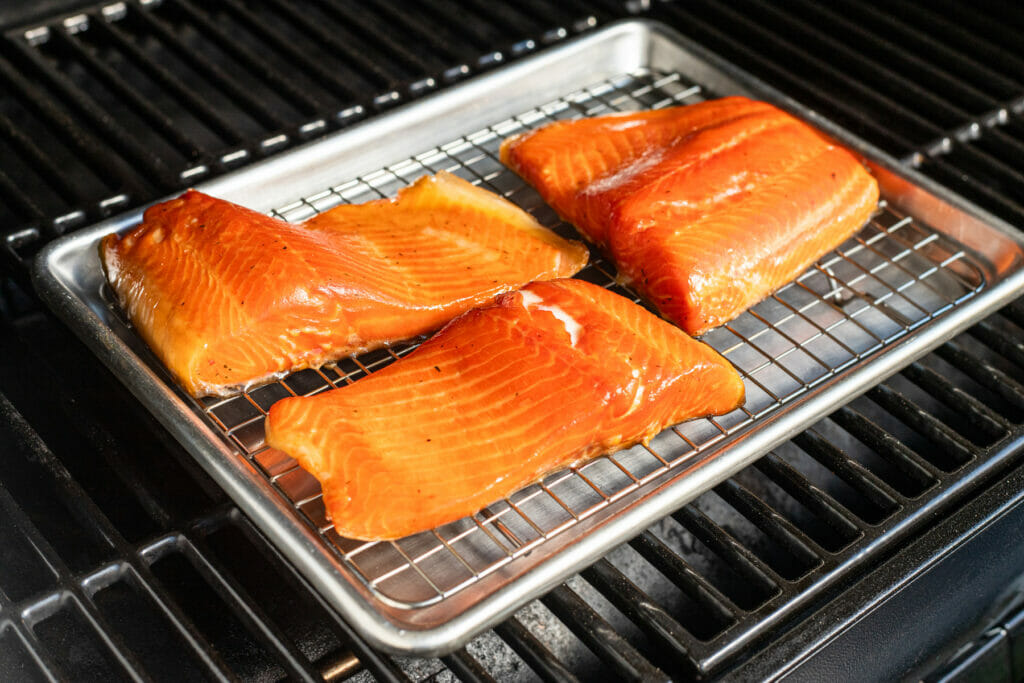 filets-of-trout-on-smoker