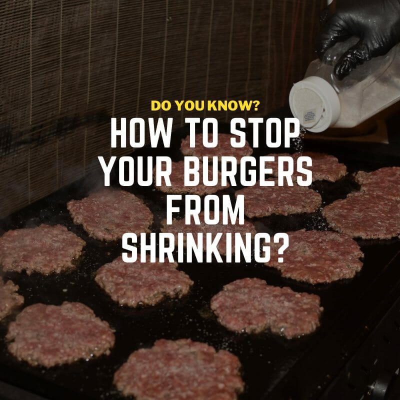 how to keep hamburgers from shrinking on the grill