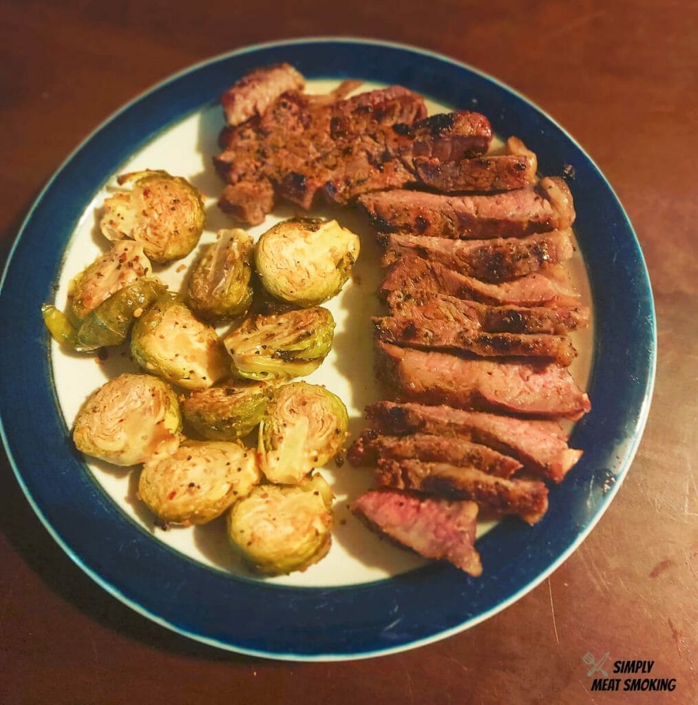 new-york-steak-traeger-with-brussel-sprouts