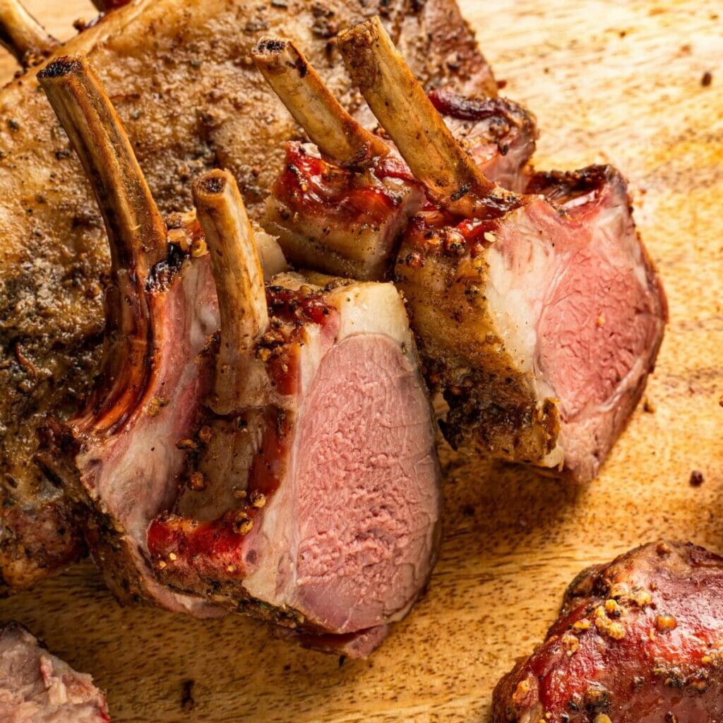 Smoked-Rack-of-Lamb-on-a-Traeger