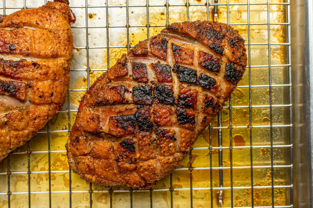smoking-duck-breast-on-pellet-grill